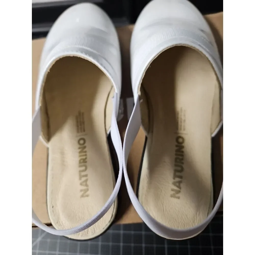 Naturino Girl's‎ Evry  White closed toe sandals EU 30 (US 12-12.5 Little Kid) M